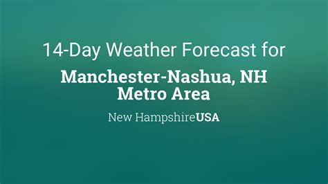 Weather forecast nashua nh. Things To Know About Weather forecast nashua nh. 